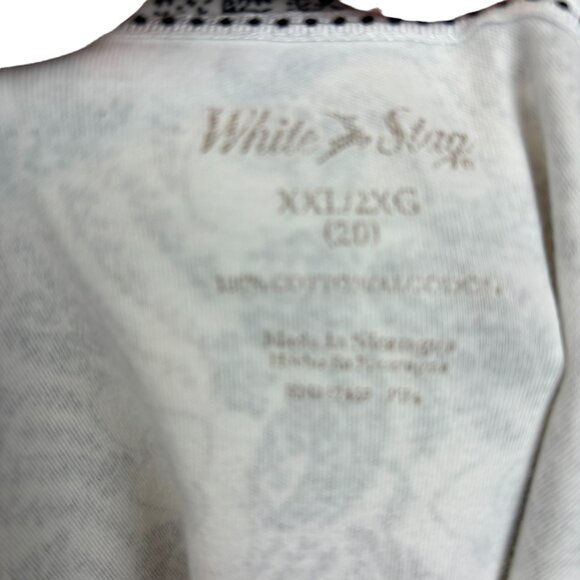 White Stag short-sleeve t-shirt, size 2XL, floral print, beach, vacation, summer - Picture 5 of 7